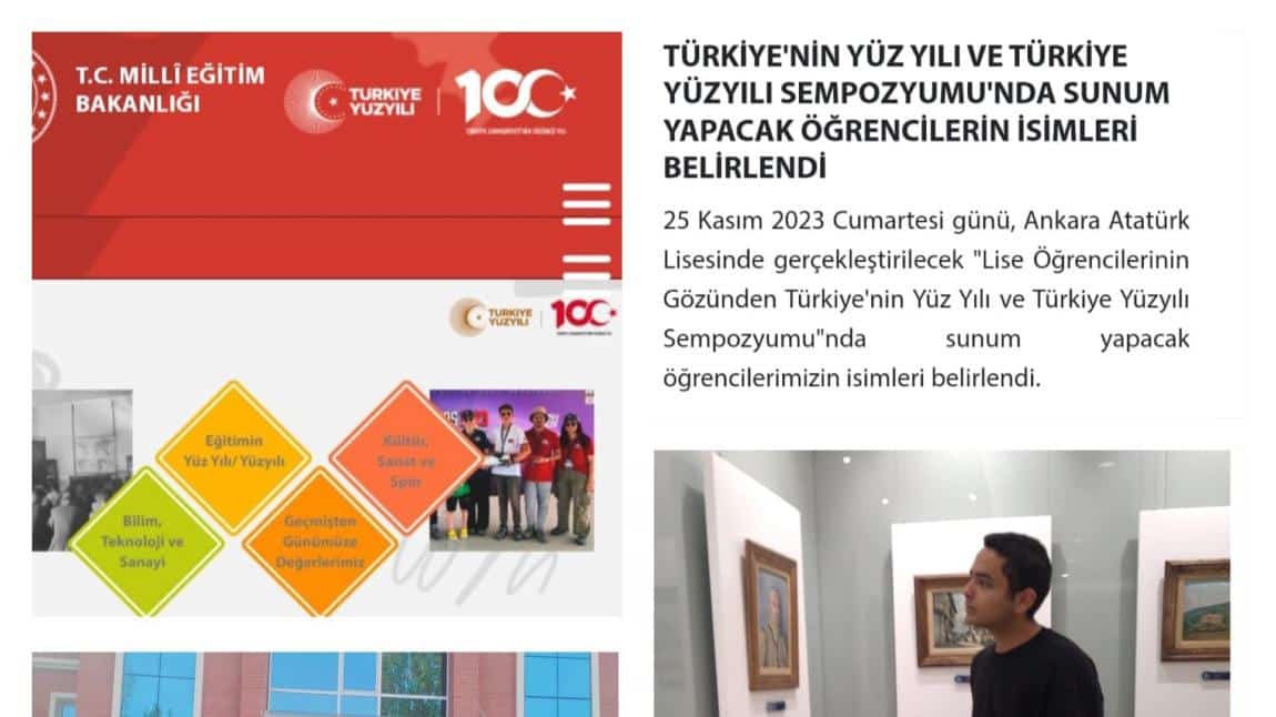 Öğrencilerimiz Türkiye'nin Yüzyılı ve Türkiye Yüzyılı” Sempozymunda